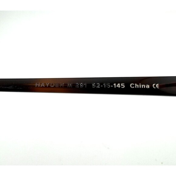 Warby Parker Hayden M291 eyeglass Frame, 52-16-145 Rye Tortoise FRAME ONLY - Picture 11 of 12